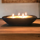 Wooden Dough Bowl Soy Candle