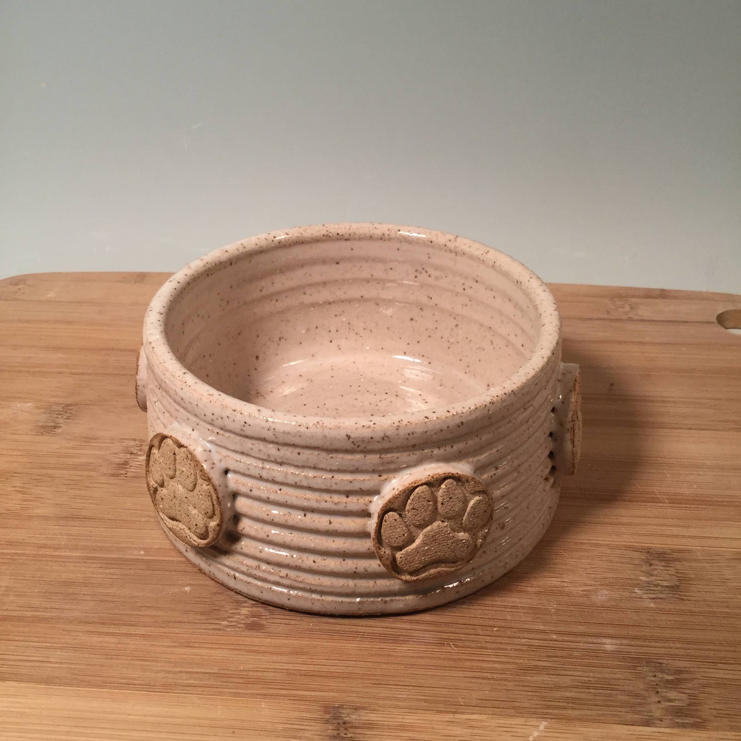 Small Pet Bowl with paw prints