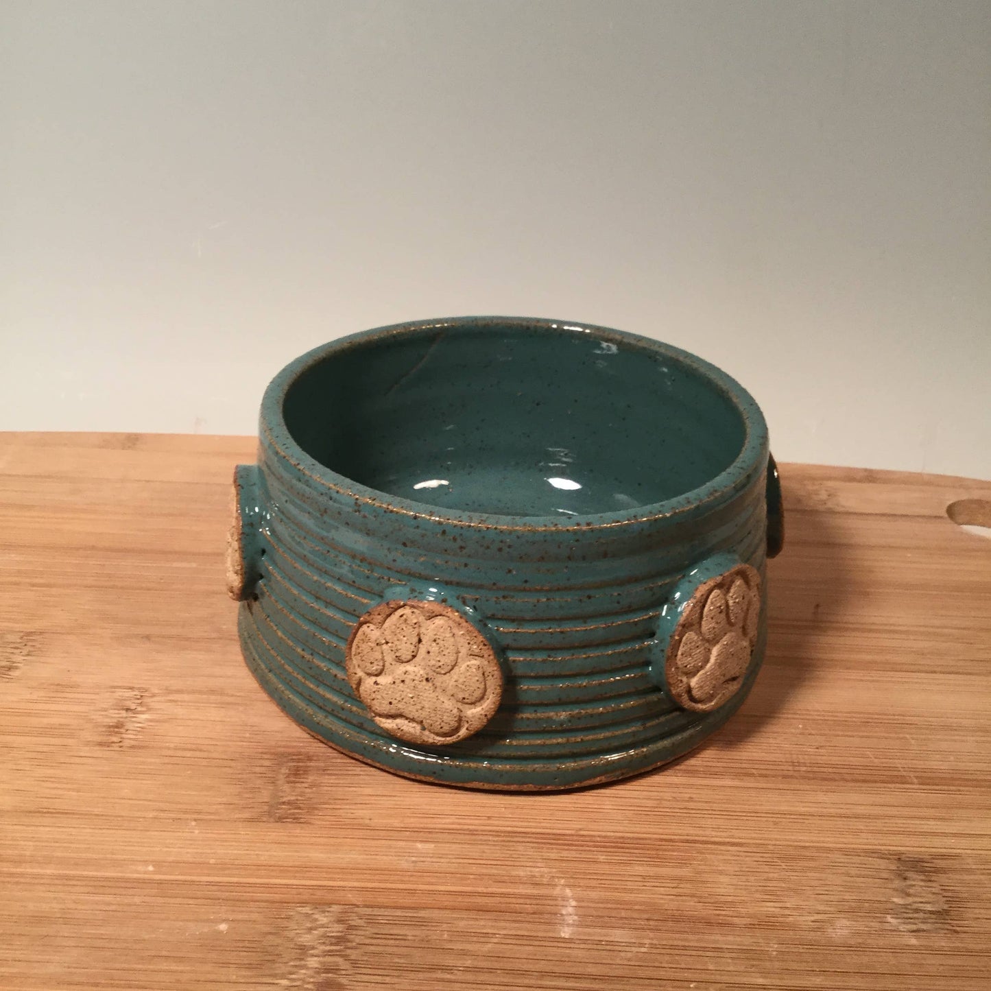 Small Pet Bowl with paw prints