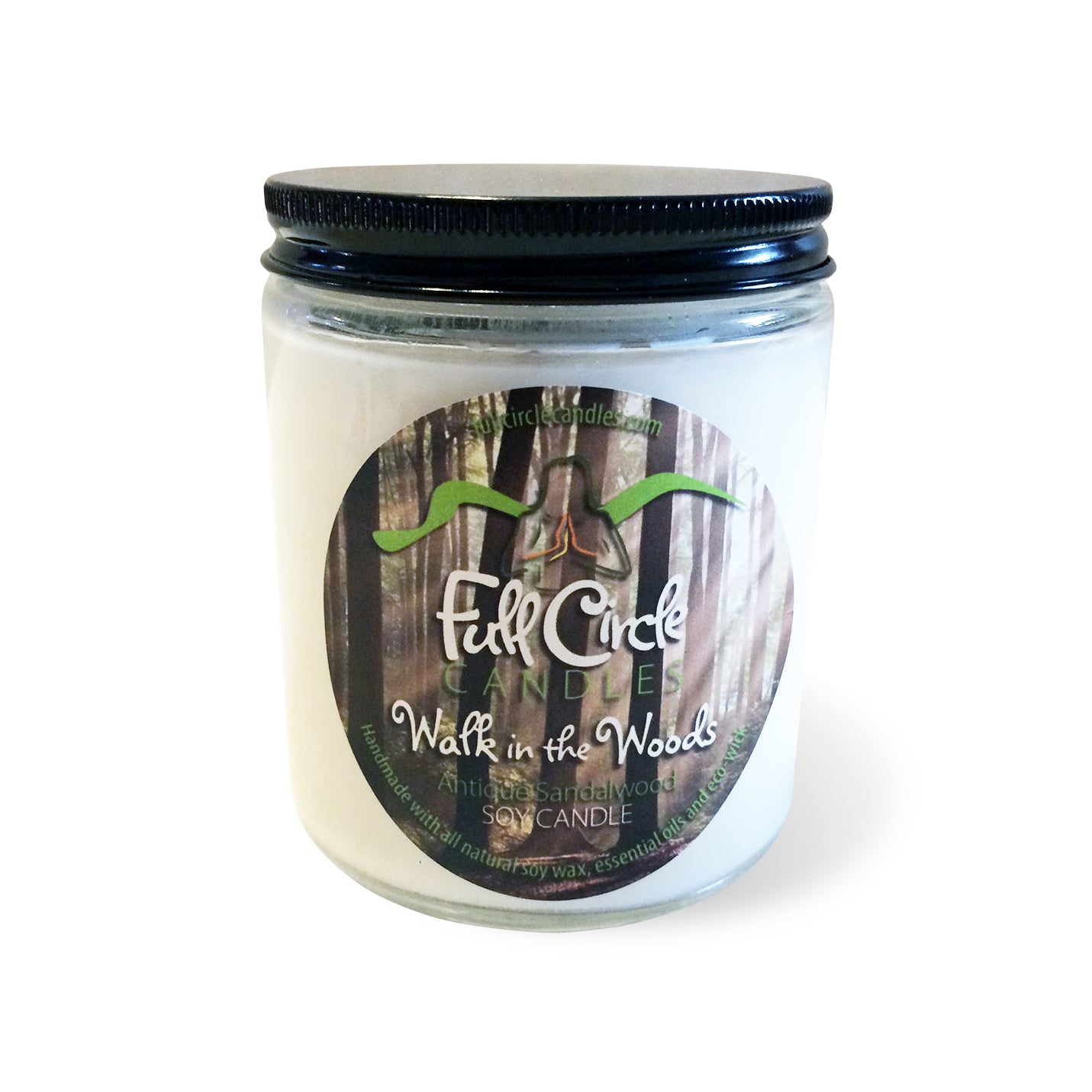 Sandalwood Scented Soy Candle | Full Circle Candles