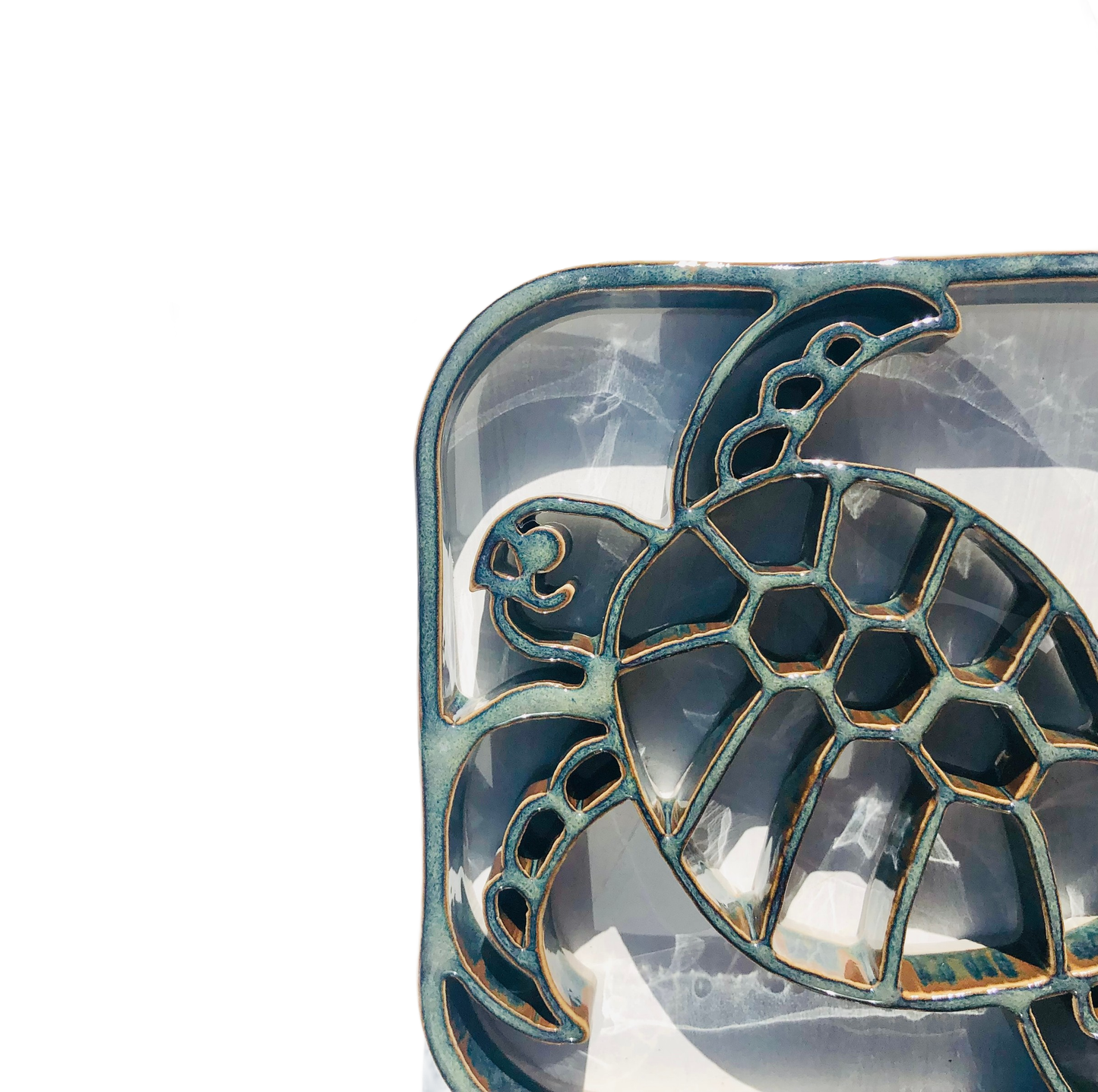 Sea Turtle Trivet - Stoneware Pottery