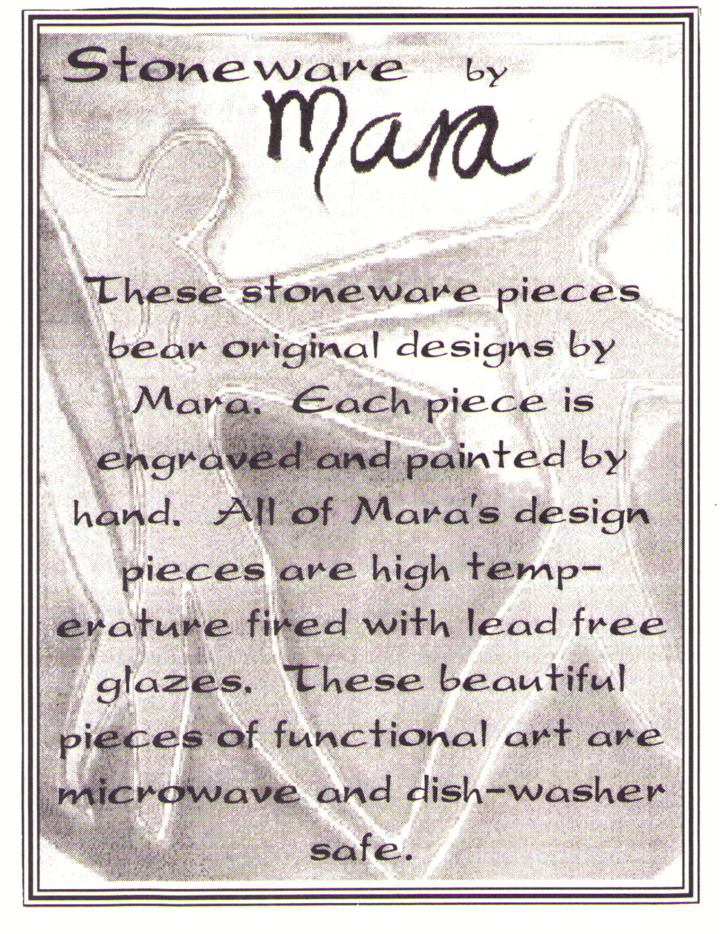 Mara Stoneware Butterflies Square Mug