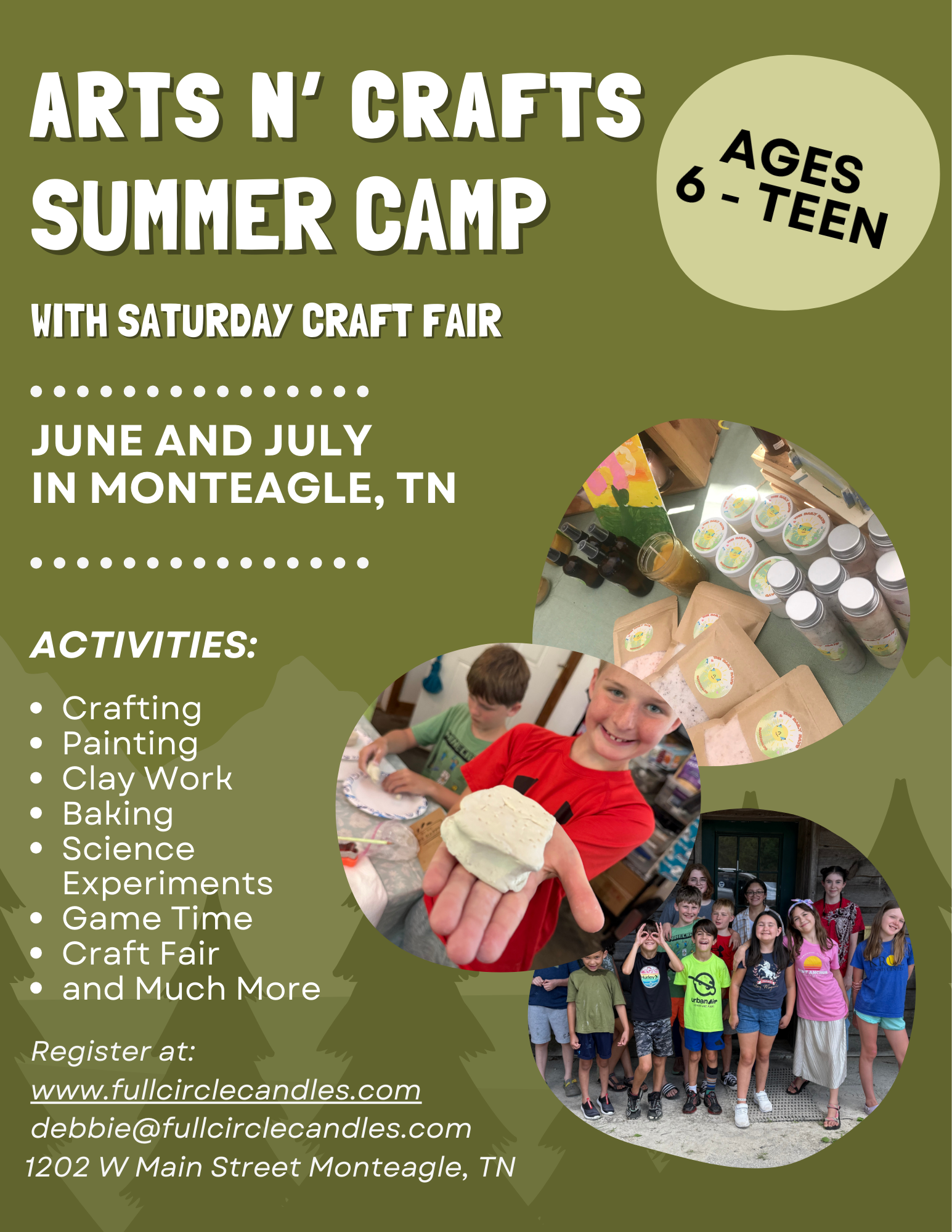 Arts n' Crafts Summer Camp 2026 -  July 13th - July 18th