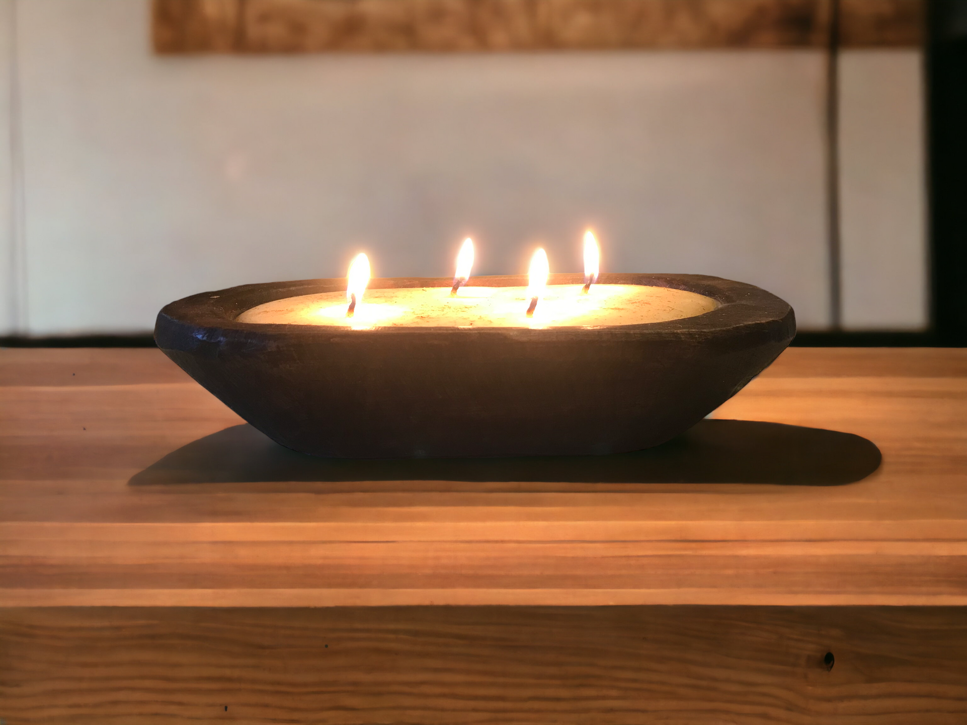 3 Wick Bread Bowl Soy Candle