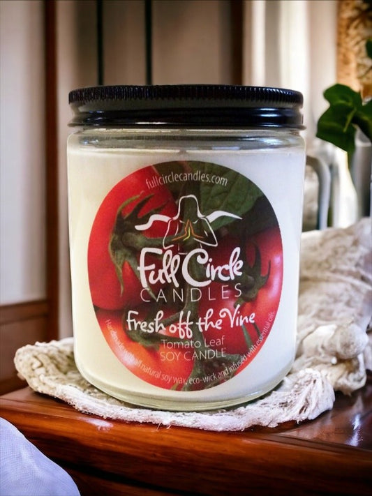 Tomato Leaf Soy Candle | Full Circle Candles