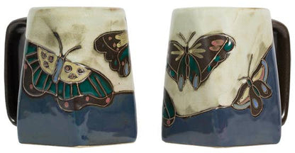 Mara Stoneware Butterflies Square Mug
