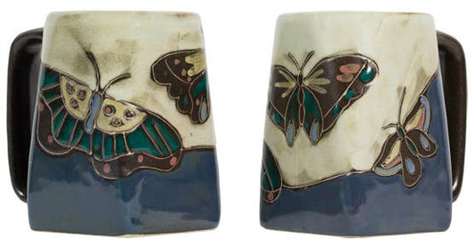 Mara Stoneware Butterflies Square Mug