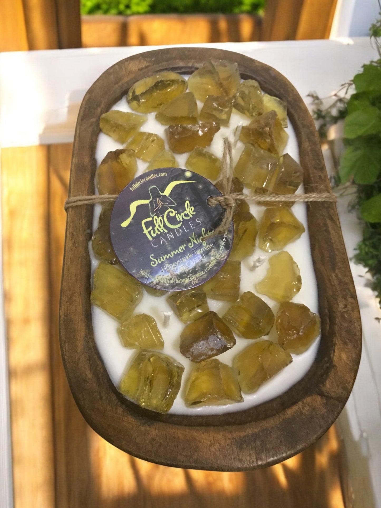 Fire Glass Dough Bowl Candle | Soy Candle | Pick Glass Color and Scent | Yummy Scents