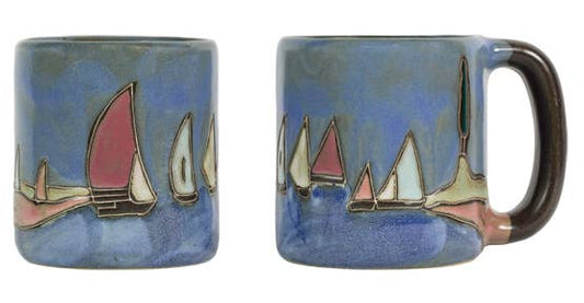 Mara Stoneware Sail Boats Mug