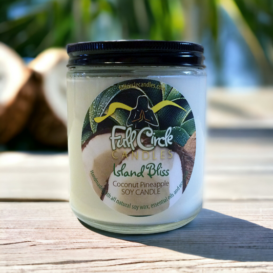 Pineapple and Coconut Scented Soy Candle
