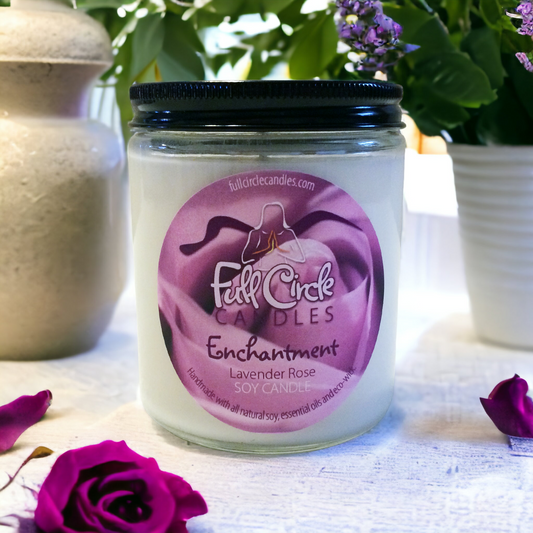 Lavender Rose  Scented Soy Candle