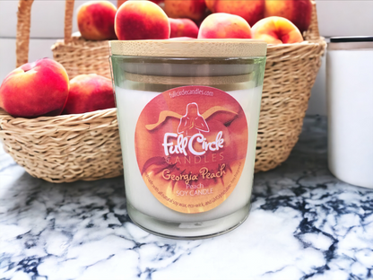 Peach Scented Soy Candle | Full Circle Candles