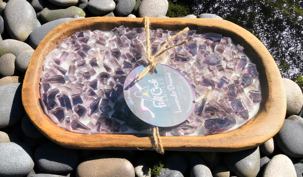 Fire Glass Dough Bowl Soy Candle | 20% OFF | Pick Glass Color and Scent | Yummy Citrus Scents