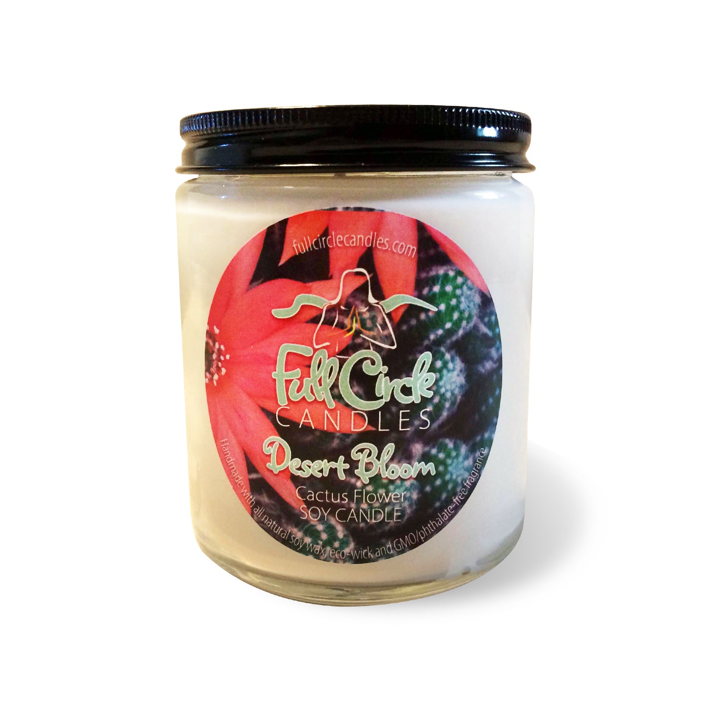 Cactus Flower Floral Soy Candle