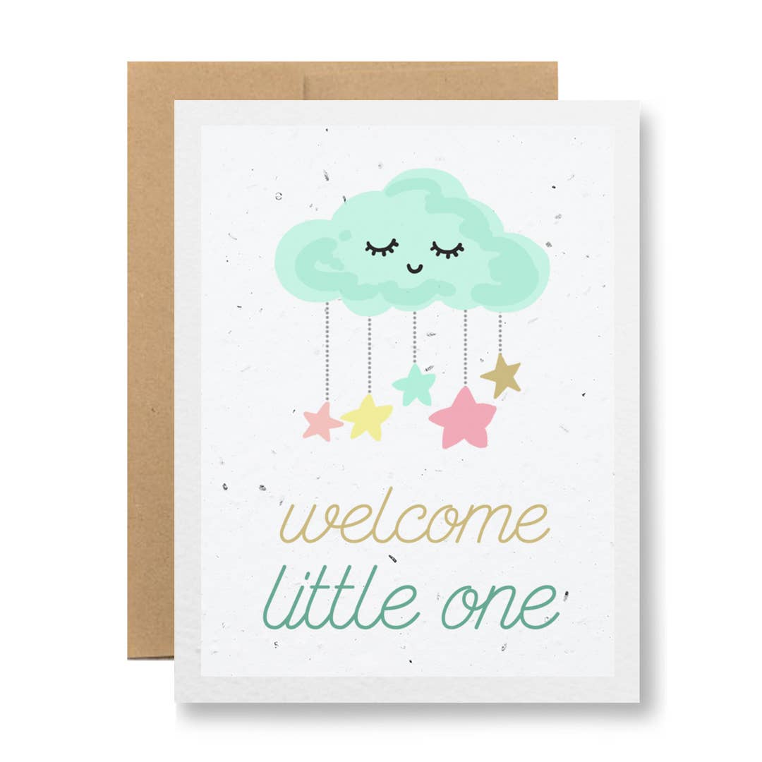 Plantable Greeting Card - welcome little one