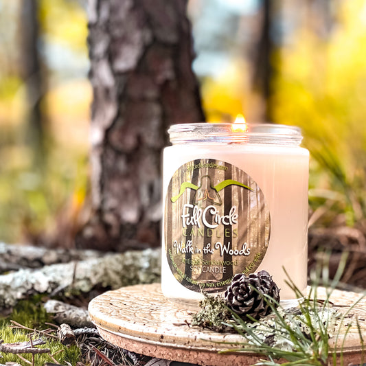 Sandalwood Scented Soy Candle | Full Circle Candles