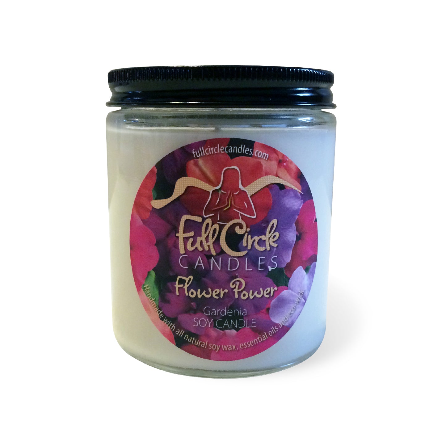 Gardenia Scented Soy Candle | Full Circle Candles