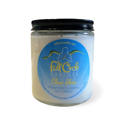 Peppermint Eucalyptus Soy Candle | Full Circle Candles