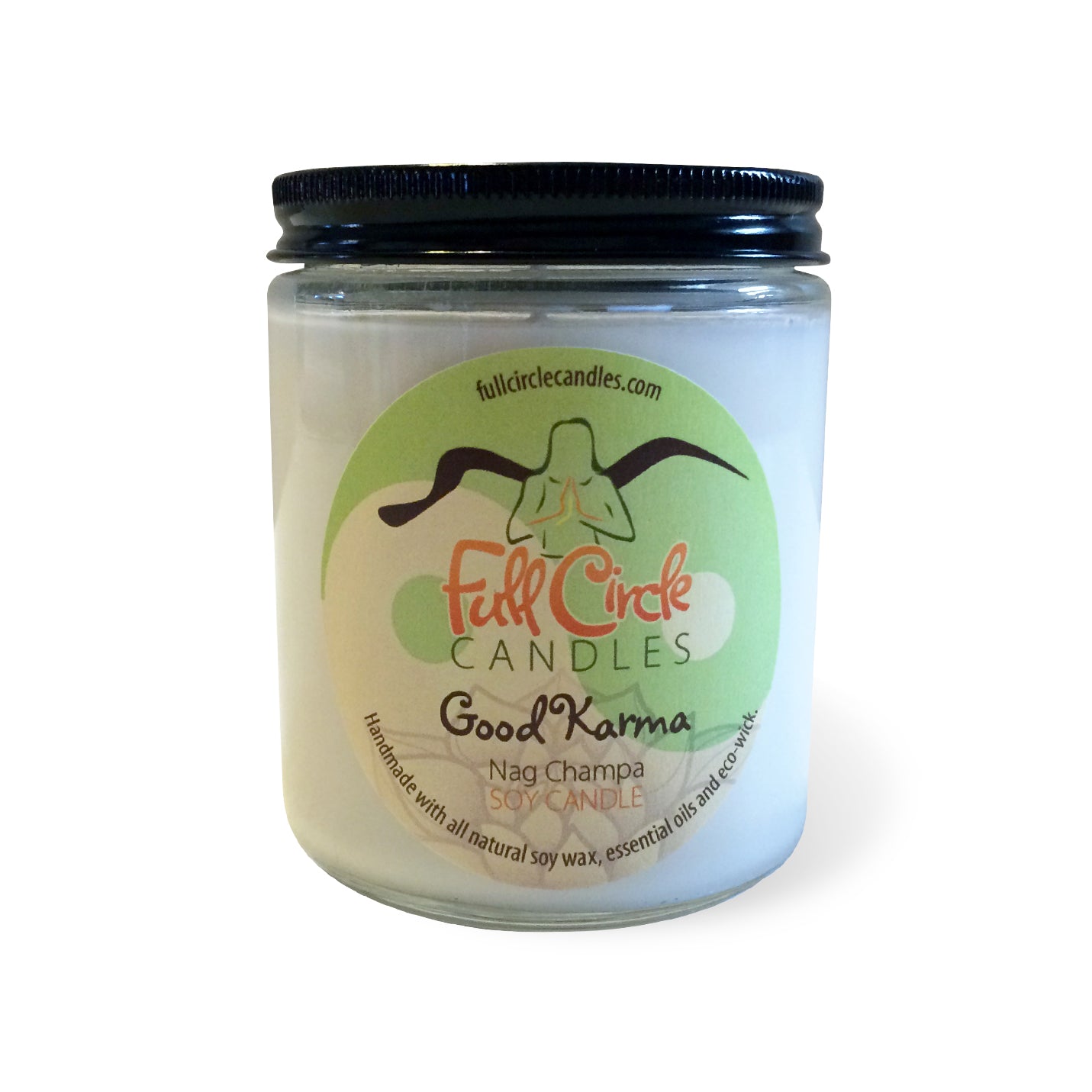 Nag Champa Scented Soy Candle, Indian Incense Fragrance