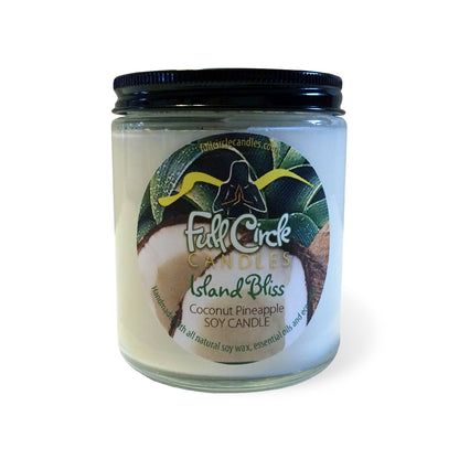 Pineapple and Coconut Scented Soy Candle