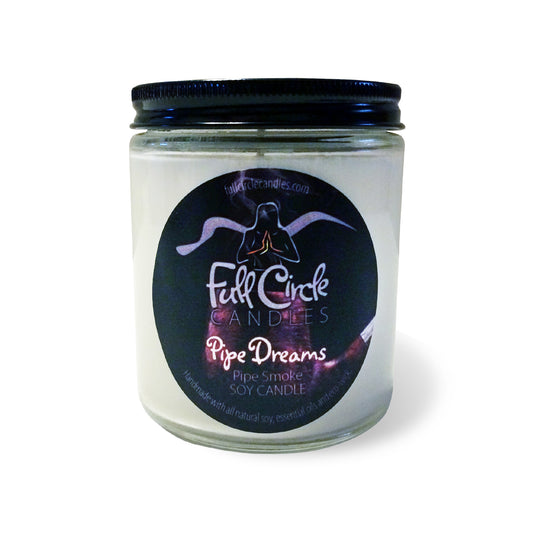Pipe Smoke  Soy Candle