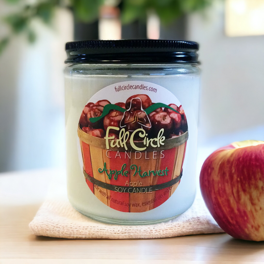 Apple Cinnamon Scented Soy Candle | Full Circle Candles